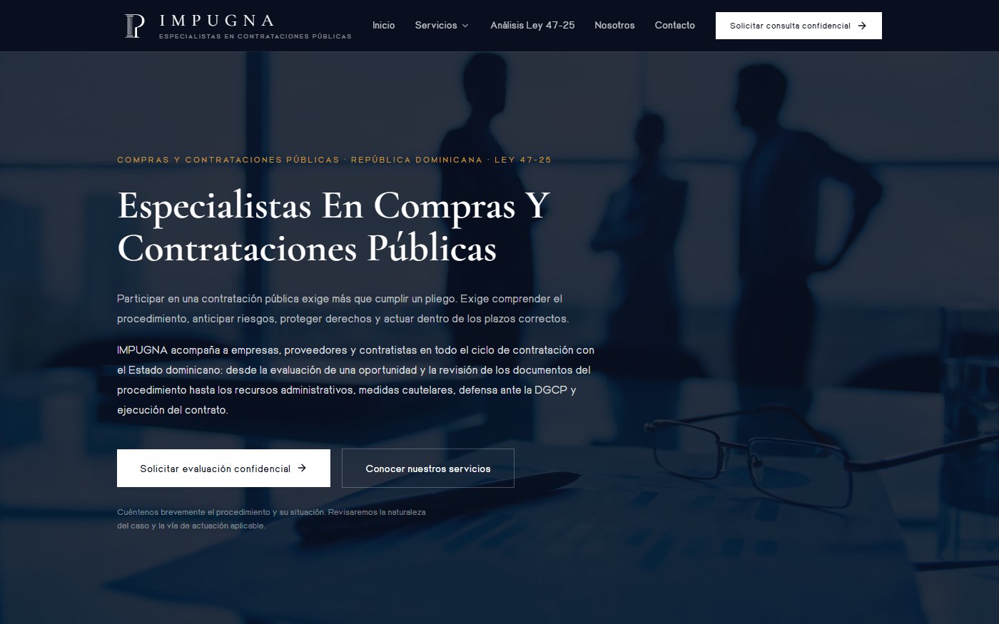 Website Impugna — especialistas en contrataciones públicas